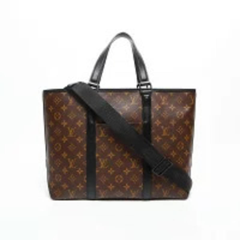 Louis Vuitton Weekend Tote black Macassar Monogram brown Brown bag